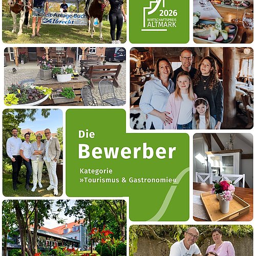 Wirtschaftspreis Altmark 2026: Die Bewerber in der Kategorie »Tourismus & Gastronomie« 🌿

Die Altmark ist nicht nur ein...