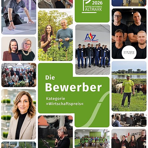 Wirtschaftspreis Altmark 2026: Die Bewerber in der Kategorie »Wirtschaftspreis«
17 Unternehmen, ganz unterschiedliche... Wirtschaftspreis Altmark 2026: Die Bewerber in der Kategorie »Wirtschaftspreis«
17 Unternehmen, ganz unterschiedliche...