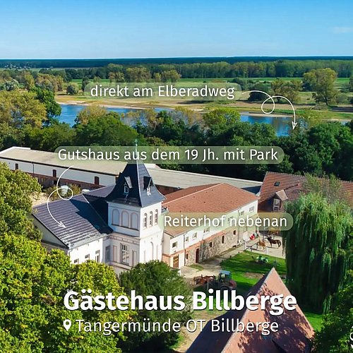 #altmarkliebe: Stickerpartner Gästehaus Billberge nördlich der Hansestadt Tangermünde 🏛️

Zehn Kilometer vor den Toren...